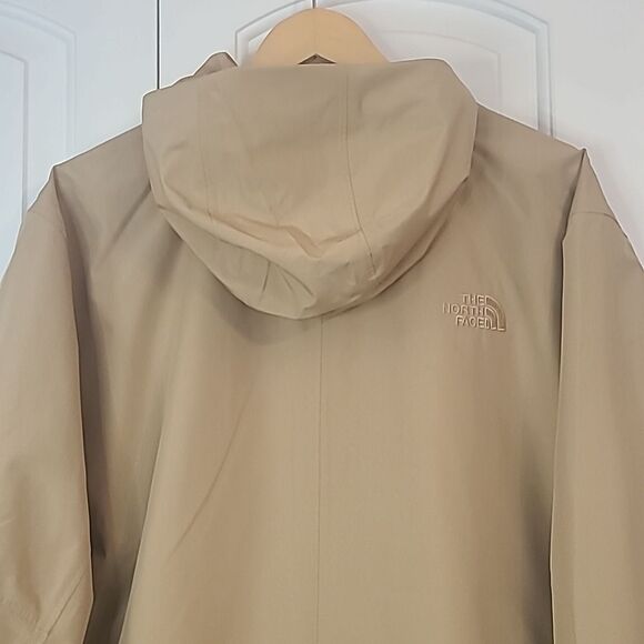 The North Face Daybreak Hooded Rain Jacket Parka Beige Women’s 1X - Picture 8 of 16